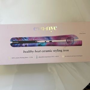 Eva NYC Healthy Heat 1.25" Ceramic Styling Iron, Floral Frenzy